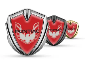 Pontiac Metal Emblema Insignia Resistente De Lujo Tacto